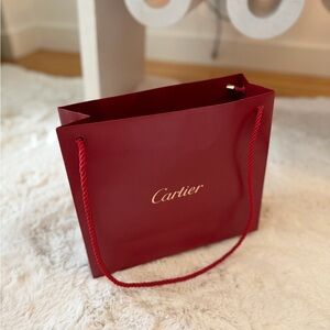 Authentic Cartier Red Shopping Bag